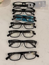 Lot of 7 Multicolor Plastic Full Rim Eyeglasses Frames
