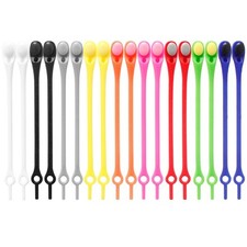 12-48Pcs Silicone Shoe Laces Elastic No Tie Easy Lazy Rubber Shoelace Adult Kids