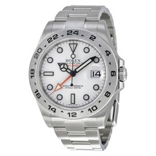 Rolex Explorer II White Dial Stainless Steel Oyster Bracelet Automatic Men's