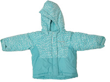 Columbia kids toddler 2T insulated warm hooded winter jacket teal