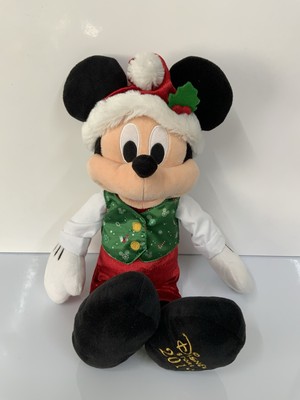 Disney Store Mickey Mouse Kuscheltier Plüschtier 2019 Weihnachten Xmas