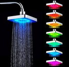LED Rainfall Shower Head Multi-color 6" No Battery — photo 1