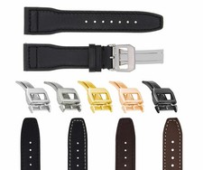 20-21-22-23MM LEATHER WATCH BAND STRAP FOR IWC PILOT PORTUGUESE TOP GUN  CLASP