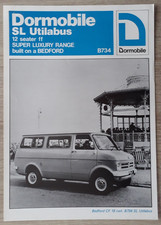 Bedford CF Dormobile SL Utilabus Super Luxury Van Brochure / Leaflet 1976 B734