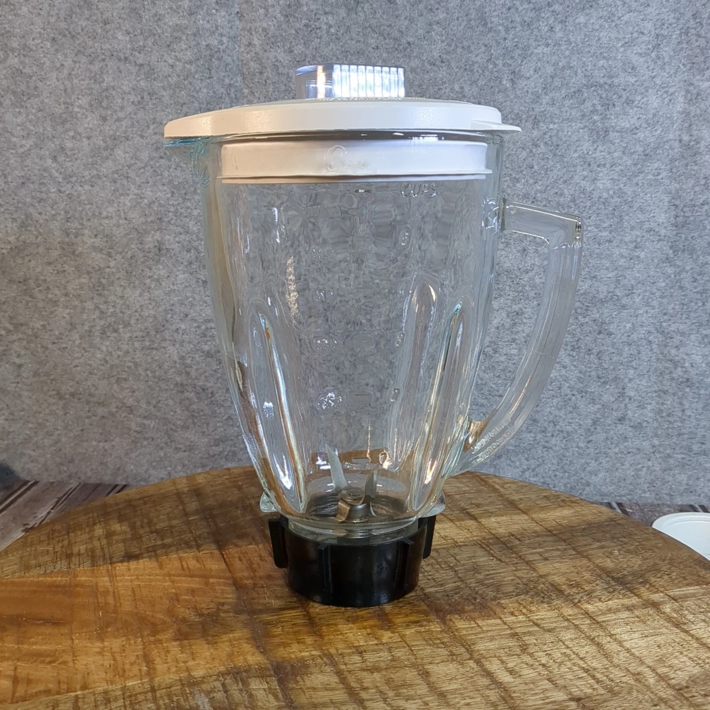 Oster Osterizer Blender Glass 6 Cup Replacement Blender Jar W/ Lid Blade White