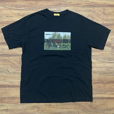 Dime Mtl T-Shirt Mens Large Black Skateboarding 13 Flat 13 Graphic Skate