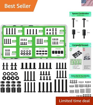 Universal TV Mounting Screws Kit with Organizer Box - Fits TVs Up to 80 Inches