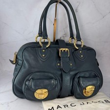 Borsa a tracolla Marc by Marc Jacobs in pelle scanalata oro navy borsa hardware Y2K