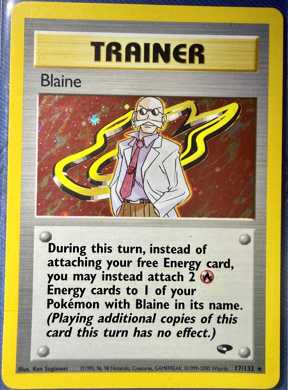 Blaine 17/132 Gym Challenge Holo Pokemon 
