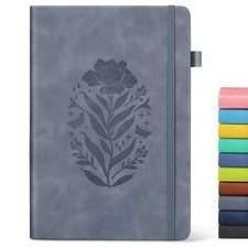 Lined Journal Notebook for Men Women, A5 Leather Journals A5, Grayblue