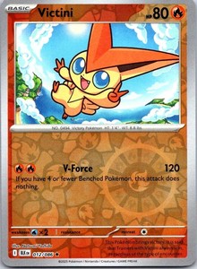 Victini - Reverse Holo - SV-10.5 Black Bolt - Pokemon TCG - 012/086