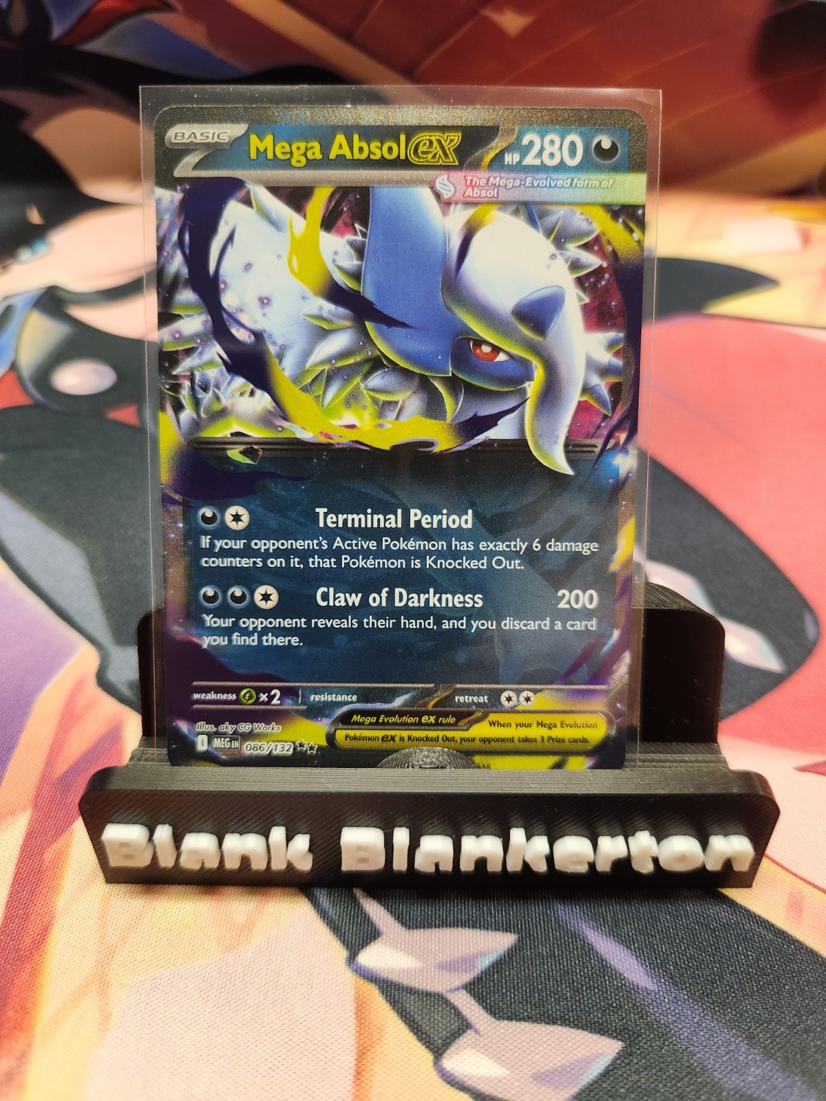Pokemon TCG Mega Absol ex 086/132 ME01 Mega Evolution Base Double Rare