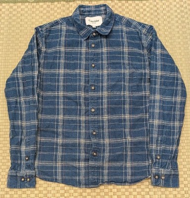 Corridor New York AW19 Linen Cotton Plaid Button Up Shirt Men's Size Medium