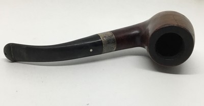 Vauen Luxury 8035 Pipe with Silver Ring, 9mm Filter White Spot Collectable Vint