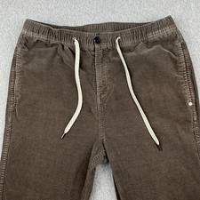 Vuori Optimist Corduroy Pants Elastic Drawstring Cocoa Brown Mens Size Large