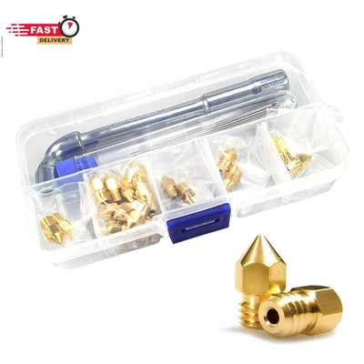 MK8 Nozzles 24 Pcs 3D Printer Extruders Brass Nozzles 0.2Mm, 0.4Mm,0.6Mm, 0.8Mm,