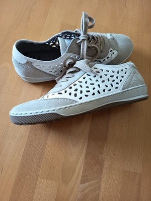 Jenny by Ara Damen Sneaker Sommer-Schnürschuhe, LEDER Gr. 5, 38, ungetragen 