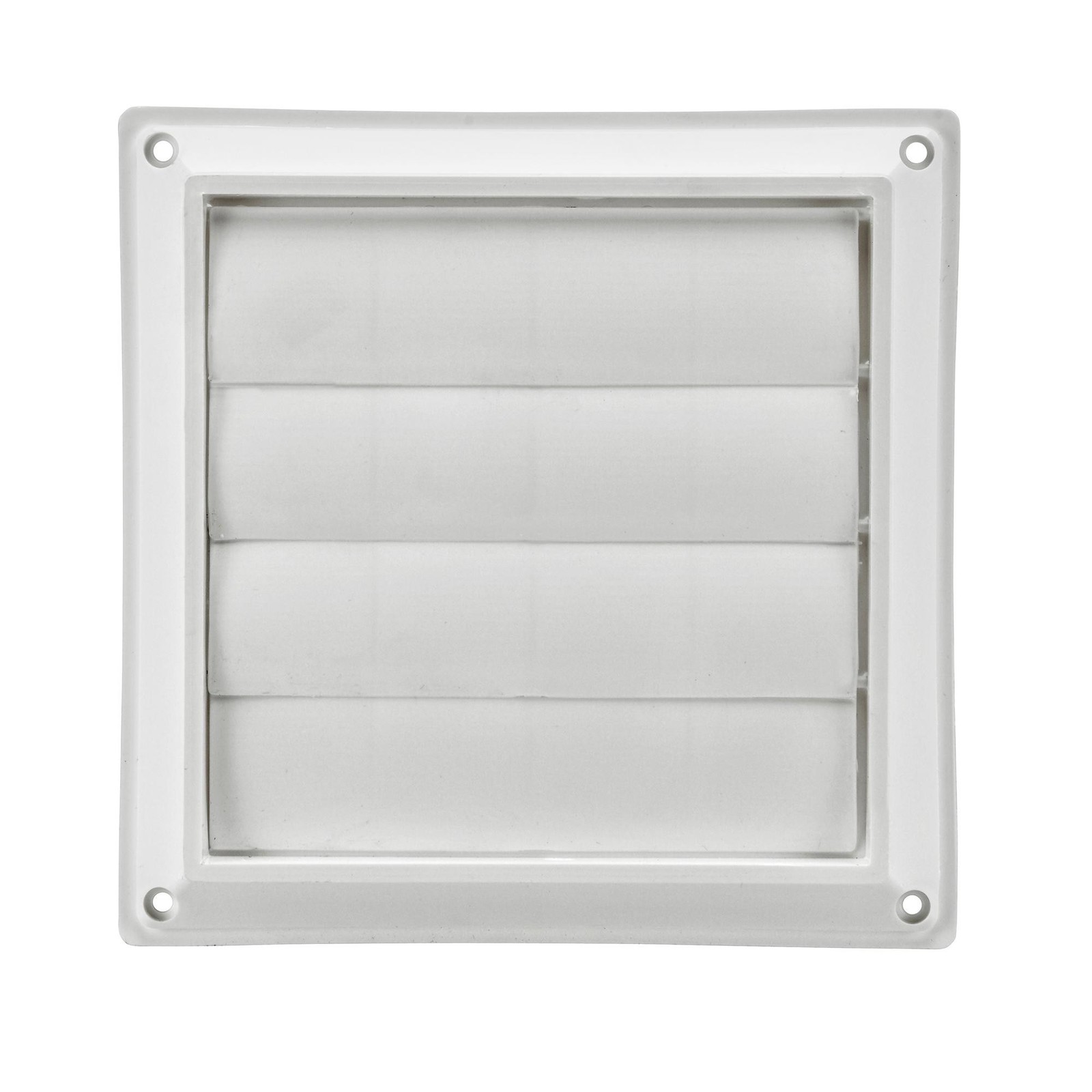 Lambro 360W White Plastic Louvered Vent 5 inch