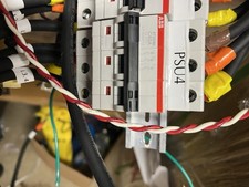 4pc   ABB ST203M-C60 Circuit Breaker,Miniature,DIN Rail Mount,C Curve,3 Pole,60A