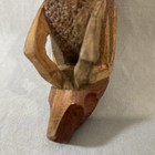 Vintage Tobacco Smoking Pipe Hand Carved Wooden Deer Stag Germany no stem & bowl — photo 5