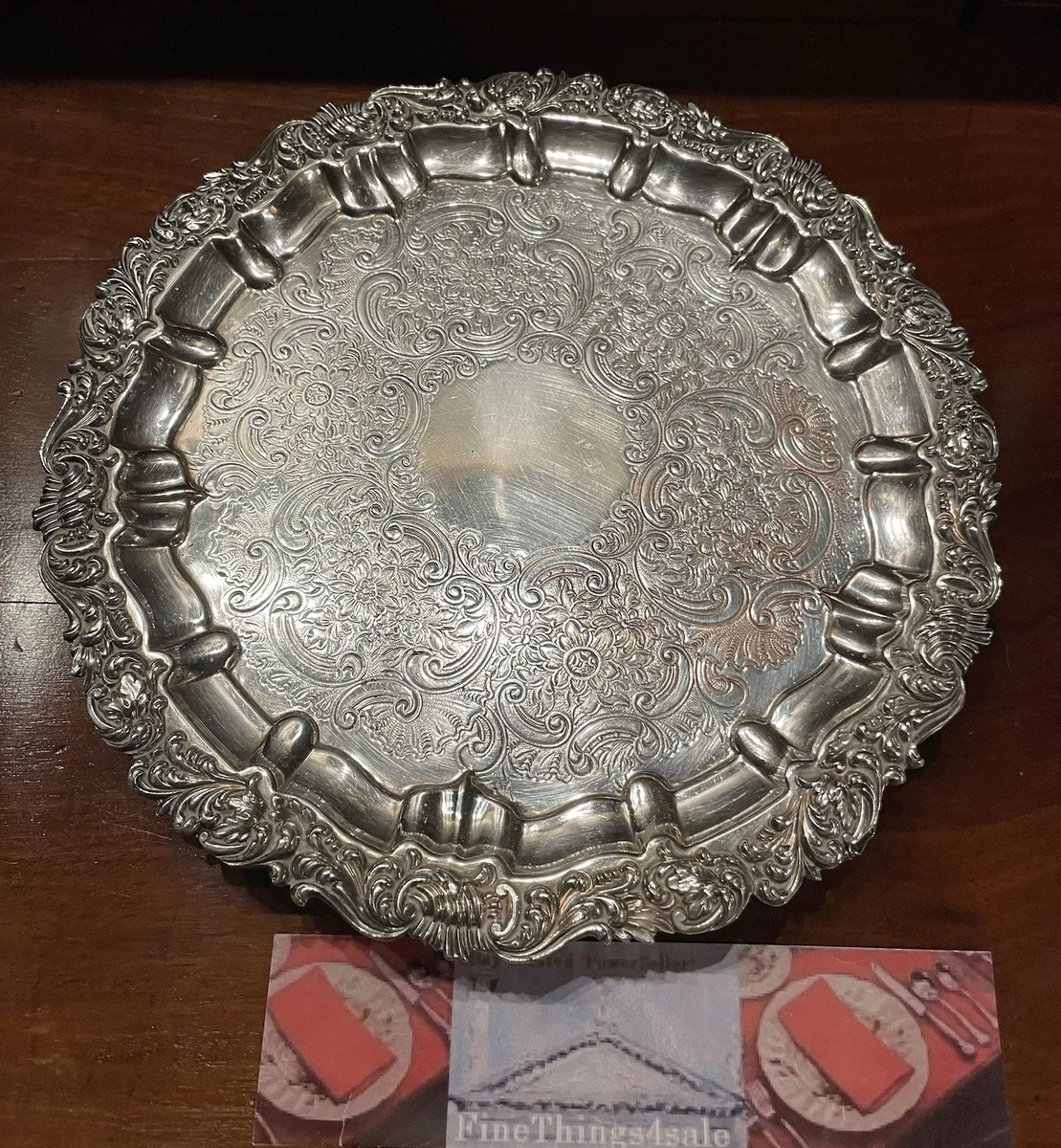 ROCOCO GEORGIAN STYLE BARKER ELLIS BROTHERS SILVER on COPPER