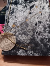 Crushed Velvet Blue Zodiac Taurus Notebook/ Journal Beautiful