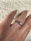 Vintage Sterling Silver 925 Wedding Ring Size  6.5