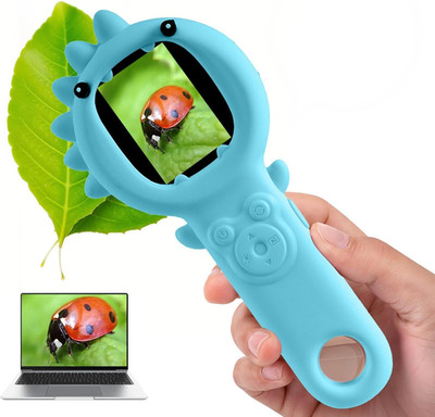 Kids Microscope   500X Digital Pocket Handheld Microscope with Dual Cameras & Au