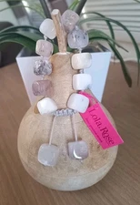 Lola Rose Chunky Vintage Cubed Multi  Grey Quartz BNWT