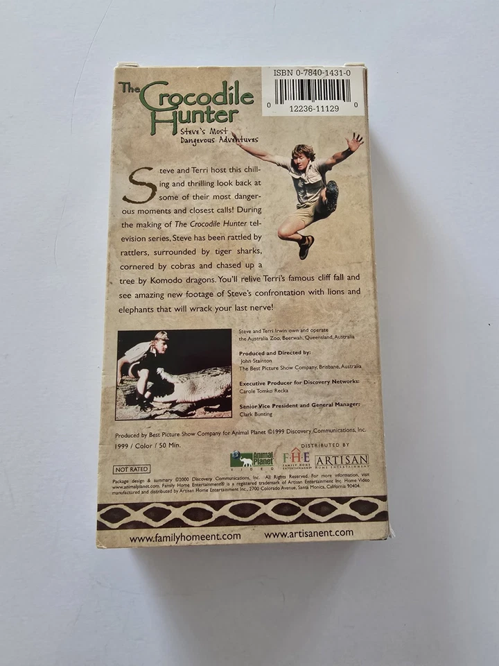 Vintage The Crocodile Hunter VHS Steve's Most Dangerous Adventures - Image 3 of 4