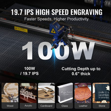 100W 24 X 35 in CO2 Laser Cutter Engraver Cutting Engraving Machine