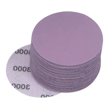 30Pcs 3000 Grits Purple Sanding Discs for WOOD METAL PAINT FINISHING Wet Dry