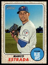 Marco Estrada 2017 Topps Heritage #61 Toronto Blue Jays 31448 Baseball Card