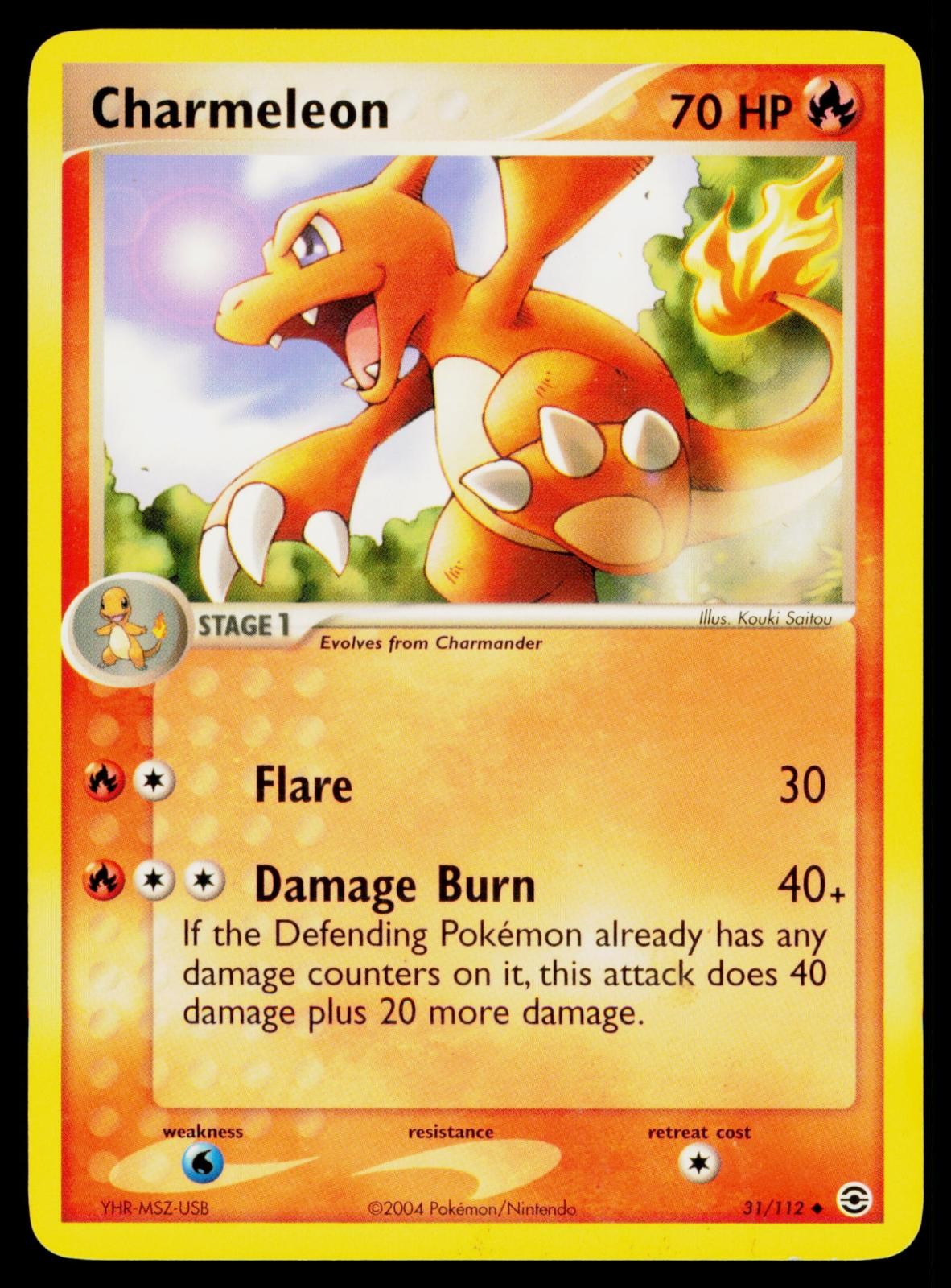 Charmeleon - 31/112 LP Uncommon FireRed & LeafGreen Pokemon