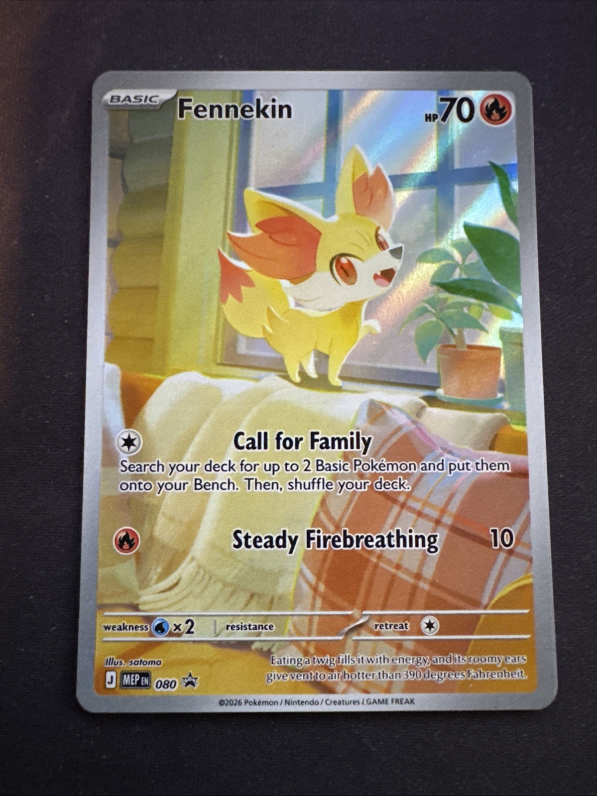 Fennekin #80 - ME: Mega Evolution Black Star Promo (MEP) Pokémon TCG NM