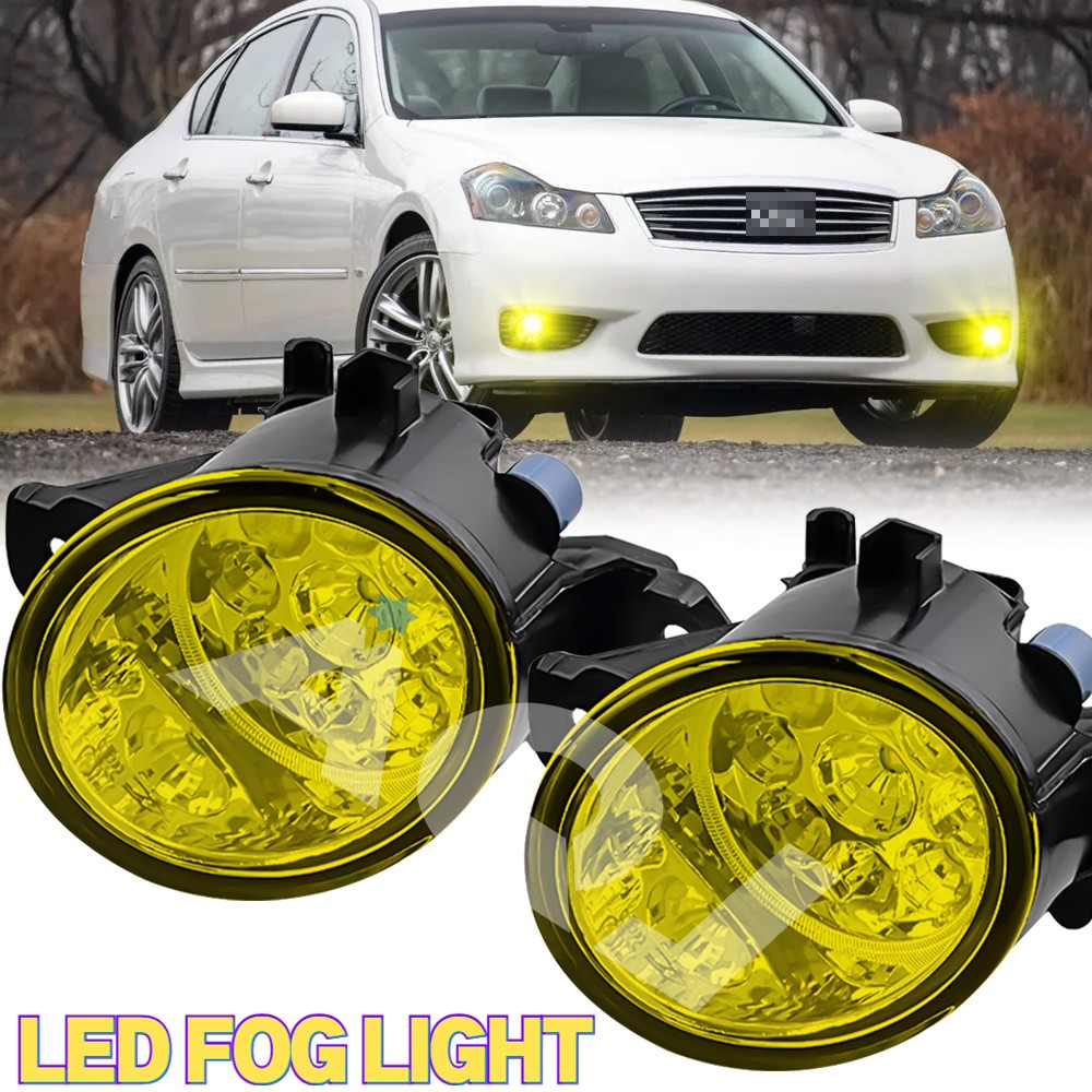 PAIR YELLOW LED Bumper Fog Light Driving Lamp For INFINITI M45 2008-2010