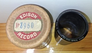 EDISON CYLINDER RECORD #8950 WHEN THE MOON IS SHINNING ON THE RIVER ANTHONY