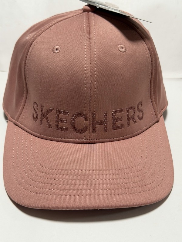 Skechers Pink Adjustable Strapback Hat Rhinestone Cap Logo Casual