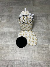 10 lingettes démaquillantes lavables bambou BIO fait main