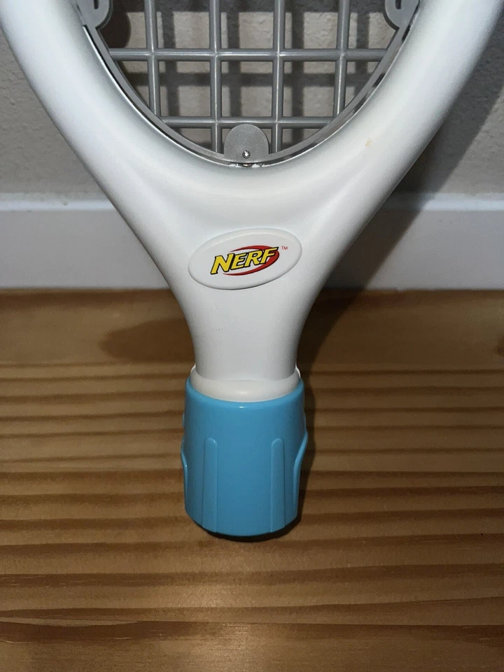 NINTENDO SPORTS WII NERF TENNIS RACKET NEW WHITE CONTROL HOLDER Blue - Image 3 of 4