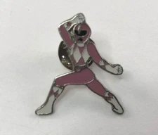 Vintage ~ PINK POWER RANGER Pinback / Button