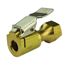 HALTEC CH-360 Brass Lock On Closed Air Chuck Clip On European Style 1/4 inch NPT