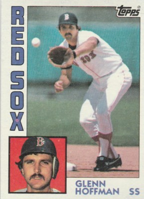 FREE SHIPPING-MINT-1984 TOPPS #523 GLENN HOFFMAN RED SOX