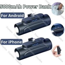 For Android Samsung iPhone 5000mAh Portable Charger Mini Power Bank Battery Pack