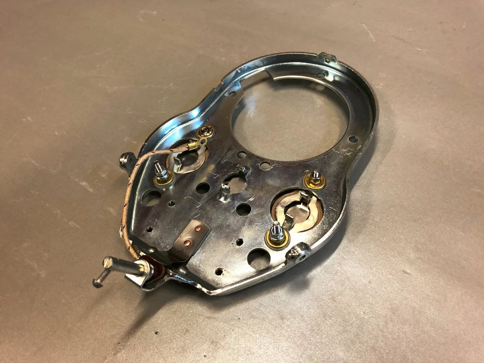 HARLEY DAVIDSON WL WLA CABEZA PLANA KNUCKLEHEAD EL FL UL TABLERO PLACA BASE 1939-1946 Foto 4 de 4