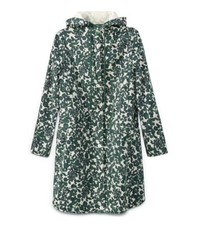 Tory Burch Womens Green Shelley Hooded Coat Vine Issy