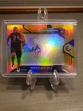 2020 Panini Elements Future Signs Orange 064/149 Ross Blacklock Rookie Auto RC