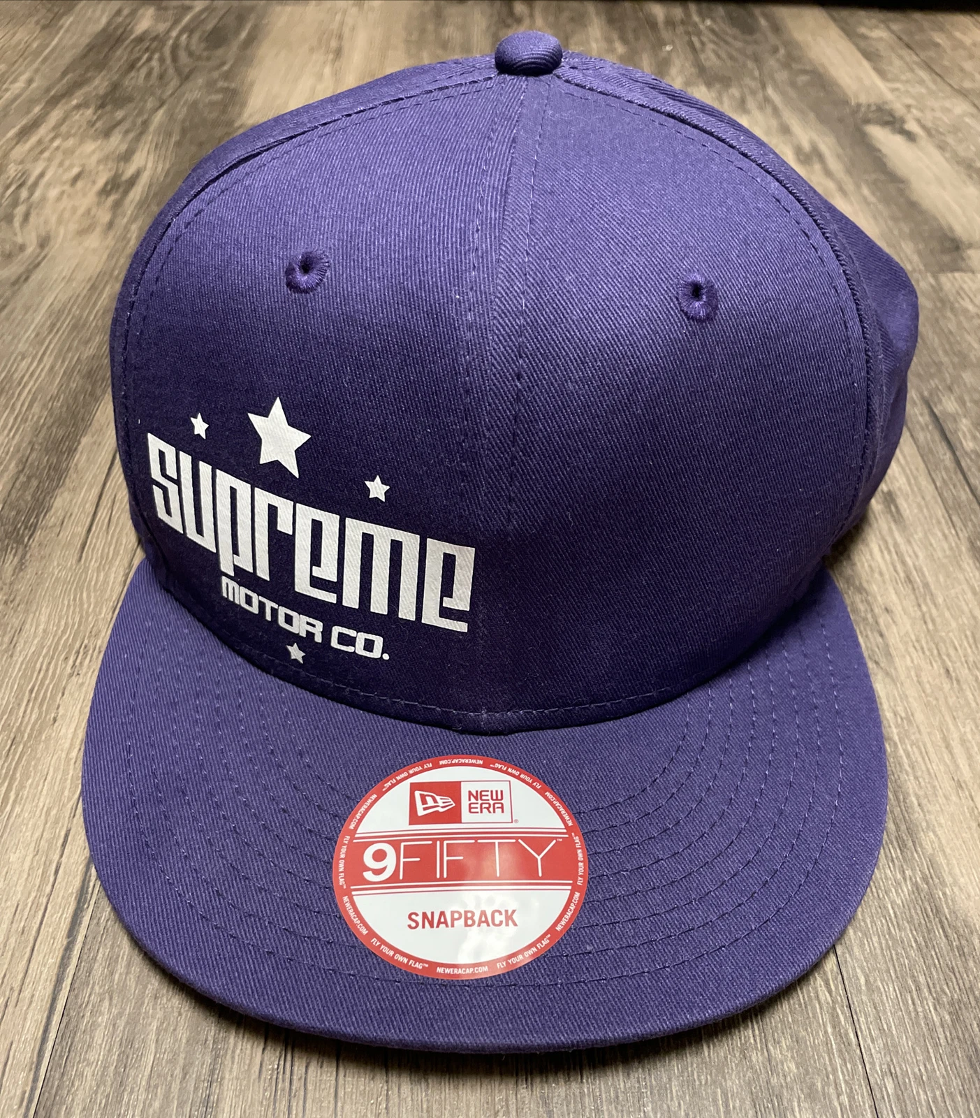 Supreme Hat Authentic New Era Snapback 2012 Supreme Motors CO Purple EUC