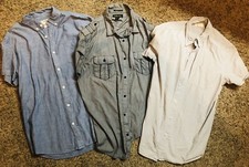 3 Men s Dress And Casual Shirts, Size Lg, Med And XL