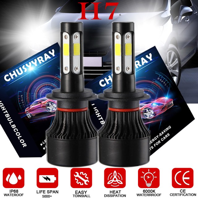 2X 4Sides LED Light Conversion Kit H7 for MercedesBenz C350 CLK550